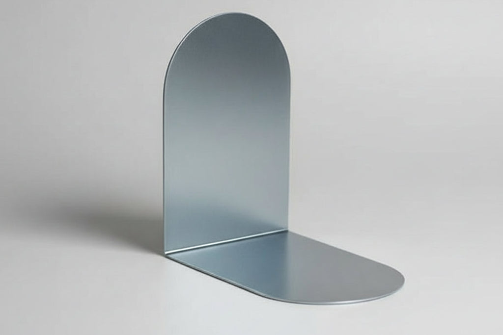 Rounded Stainless Steel Bookends - Made in Canada