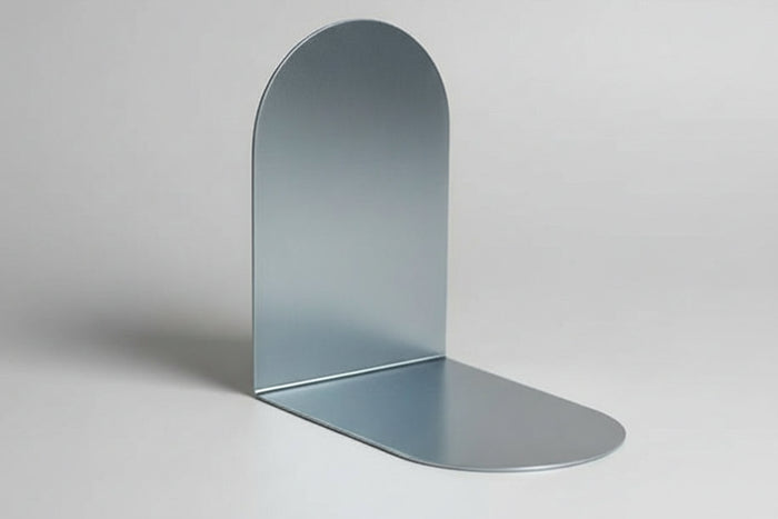 Rounded Stainless Steel Bookends - Made in Canada