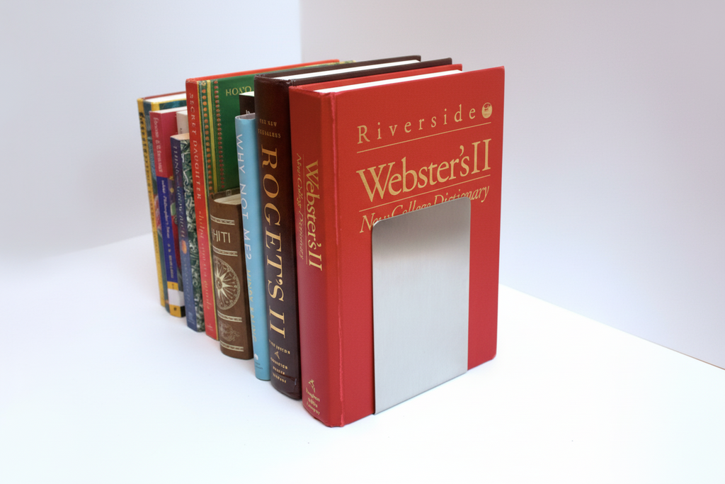 Stainless Steel Bookends - Made in Canada
